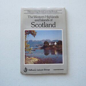 The Western Highlands & Islands of Scotland Map Bartolomew Vintage Map 1984